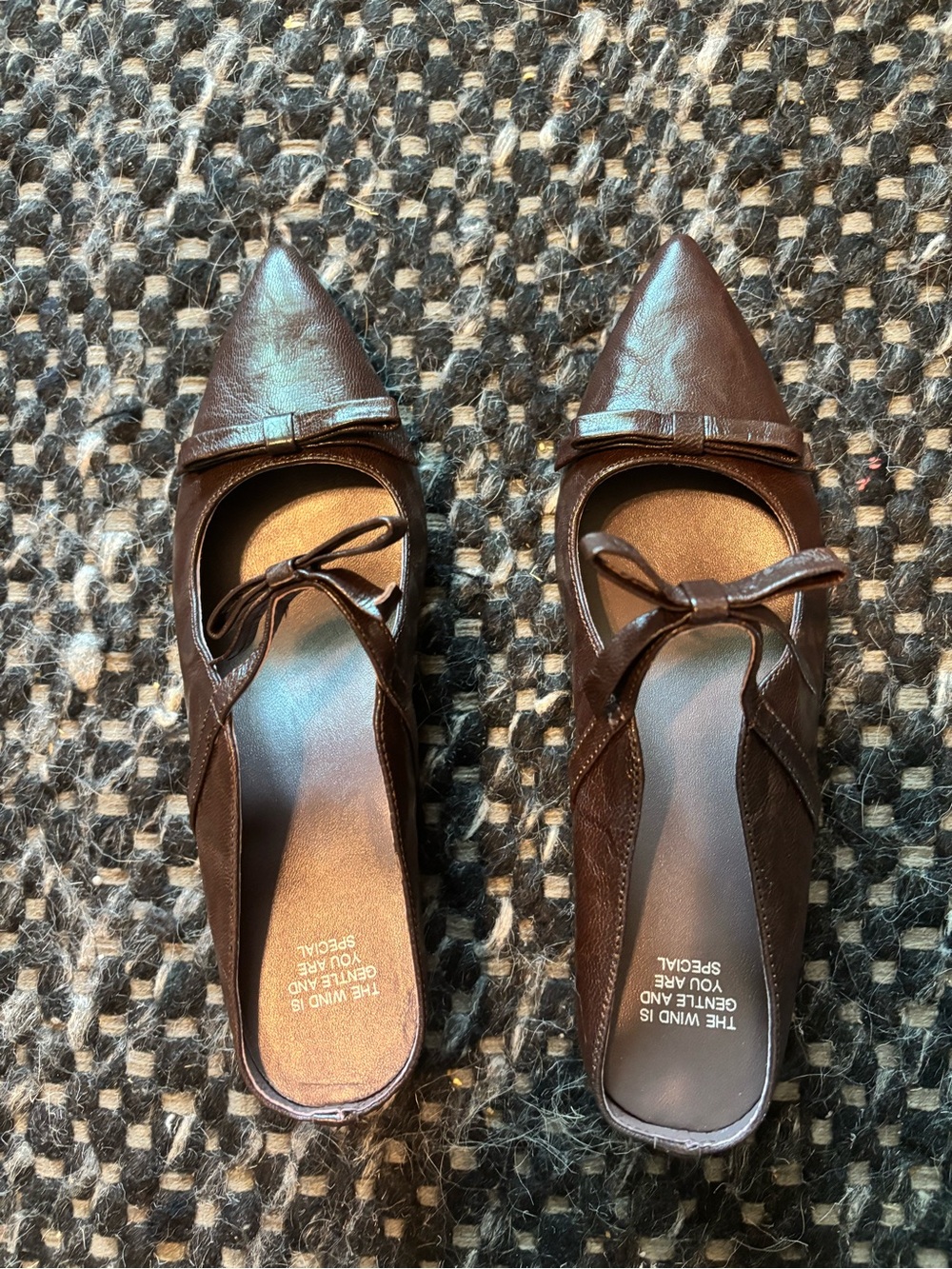 Heston Manor Vasko Genuine Leatger Pointed-Toe Mules